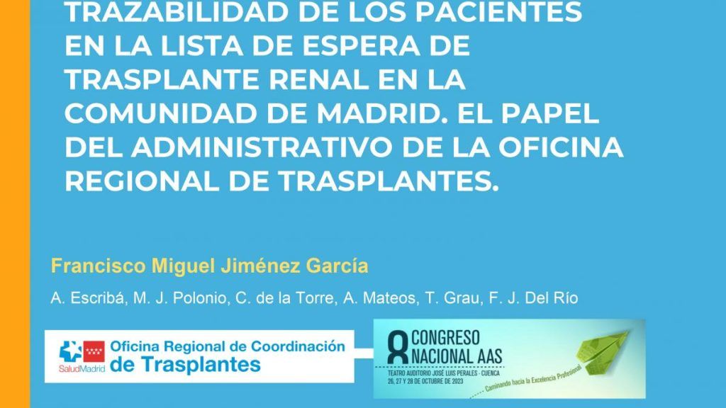 17 trazabilidad de los pacientes en la lista de espera de trasplante renal en la comunidad de madrid 1